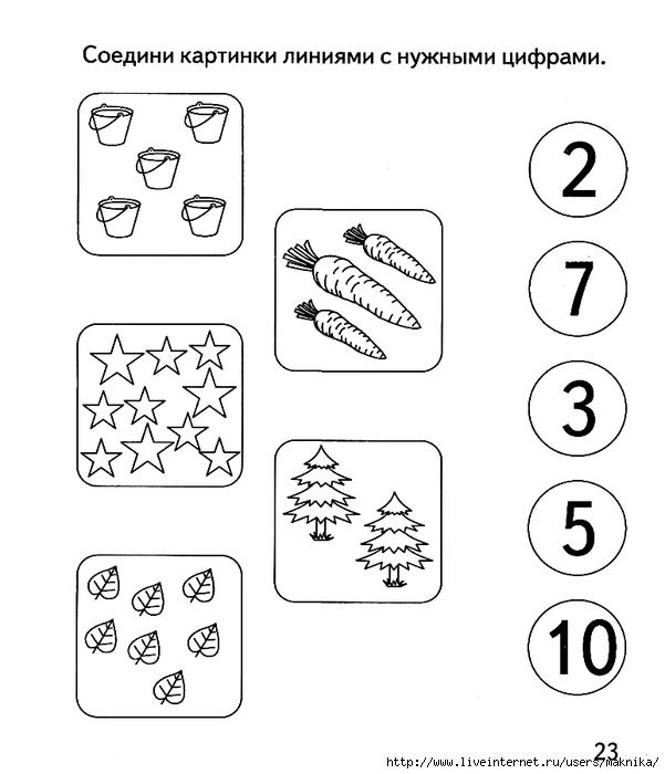 Картинки соотношение числа и количества предметов